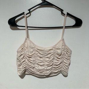 PRINCESS POLLY BEIGE CROP TOP! SIZE 4 OR A SMALL! NWOT!!#136